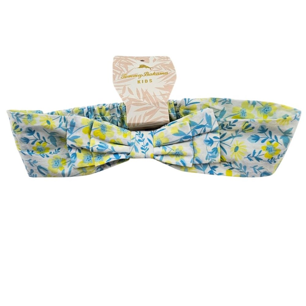 Tommy Bahama Girls 3M Yellow Blue Floral Headband NWT